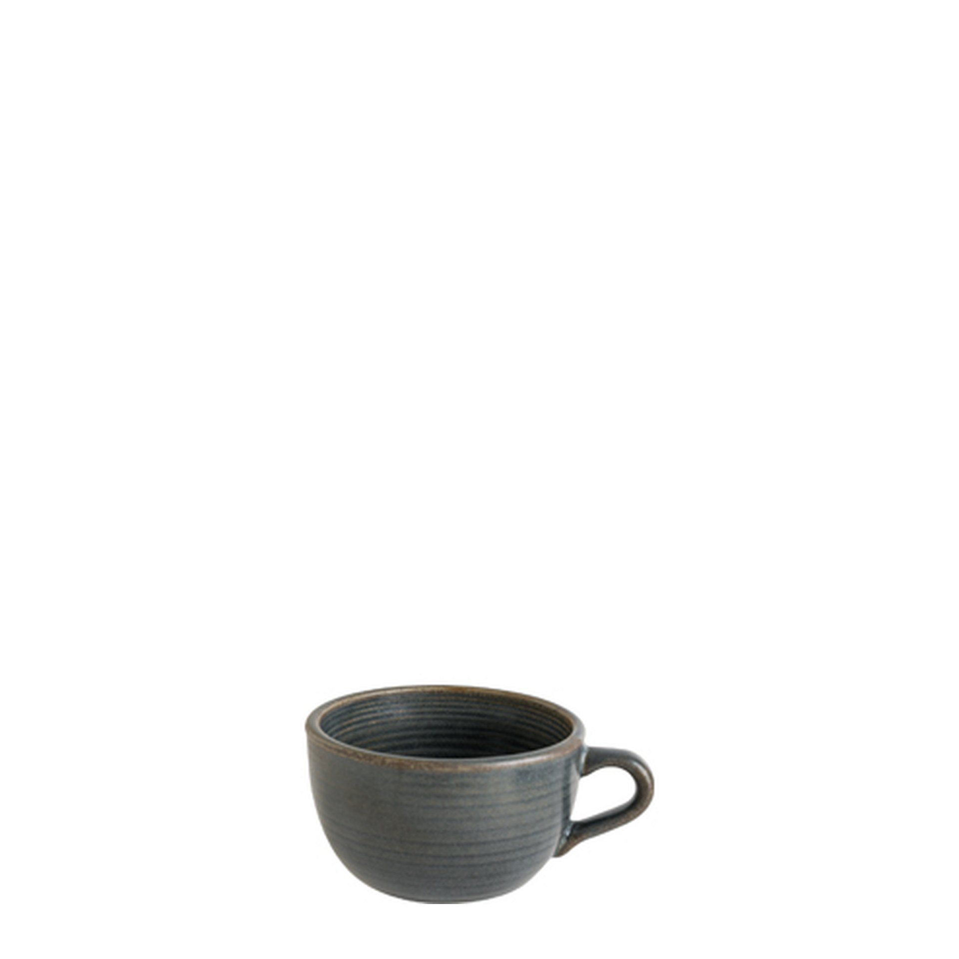 Milchkaffeetasse, Bonna, Hornfels, Grau - 205 ml