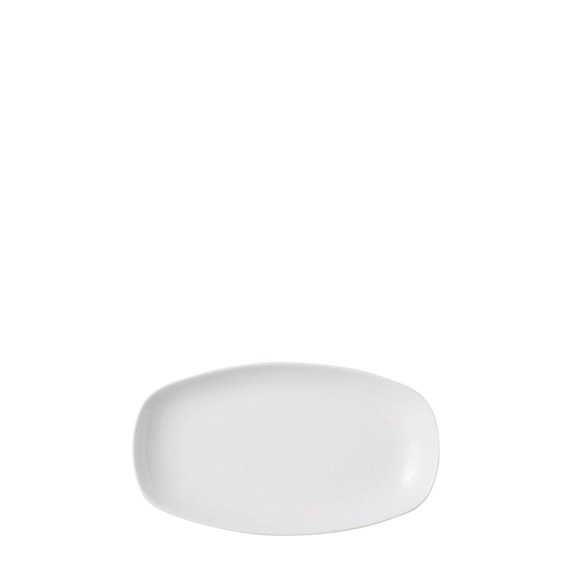 Servierplatte, APS Porcelain, Basics White - 11,2 x 19,8 x 2,4 cm