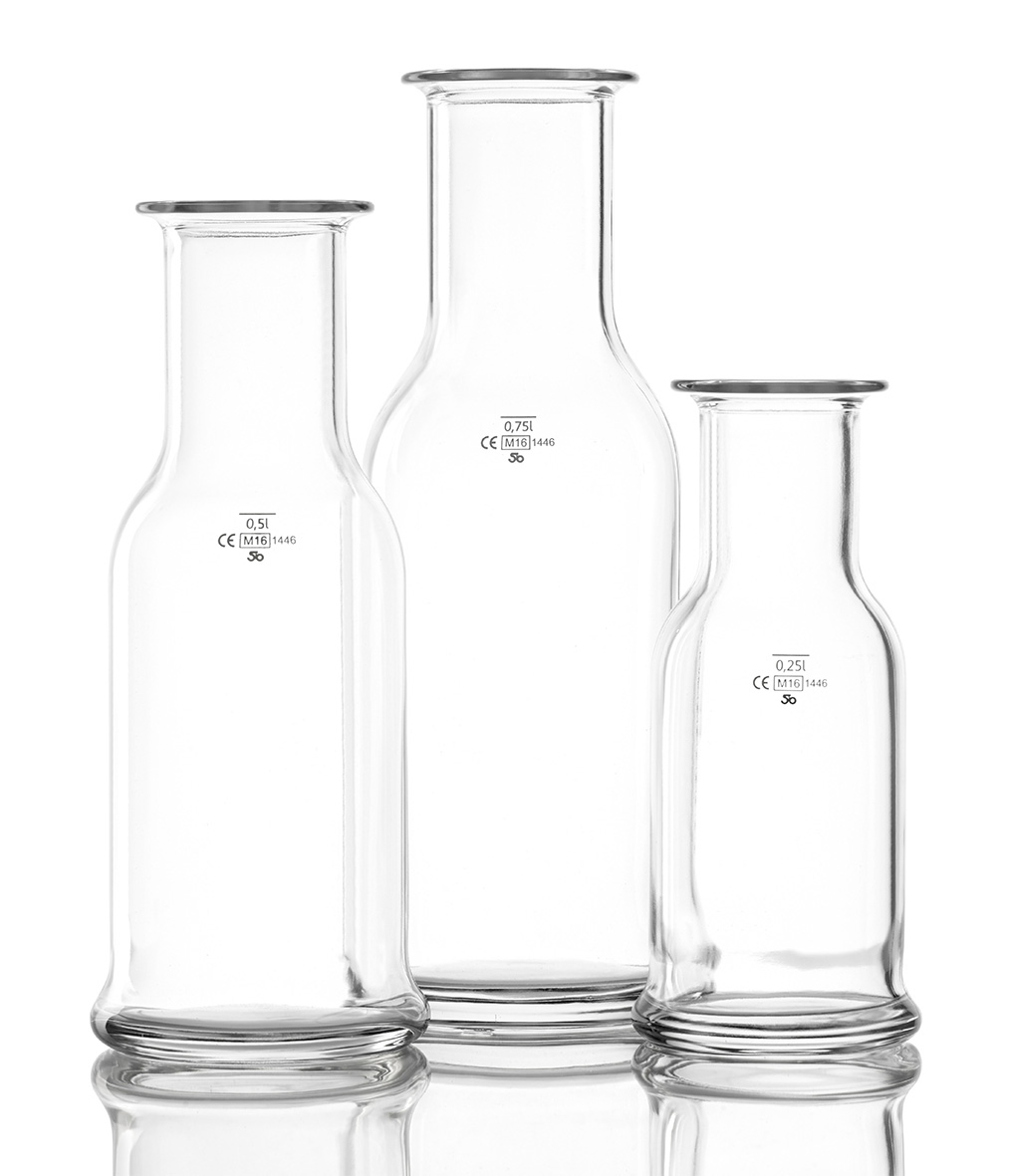 Karaffe / Glaskaraffe, Stölzle, Purity - Eichstrich: 0,5 l