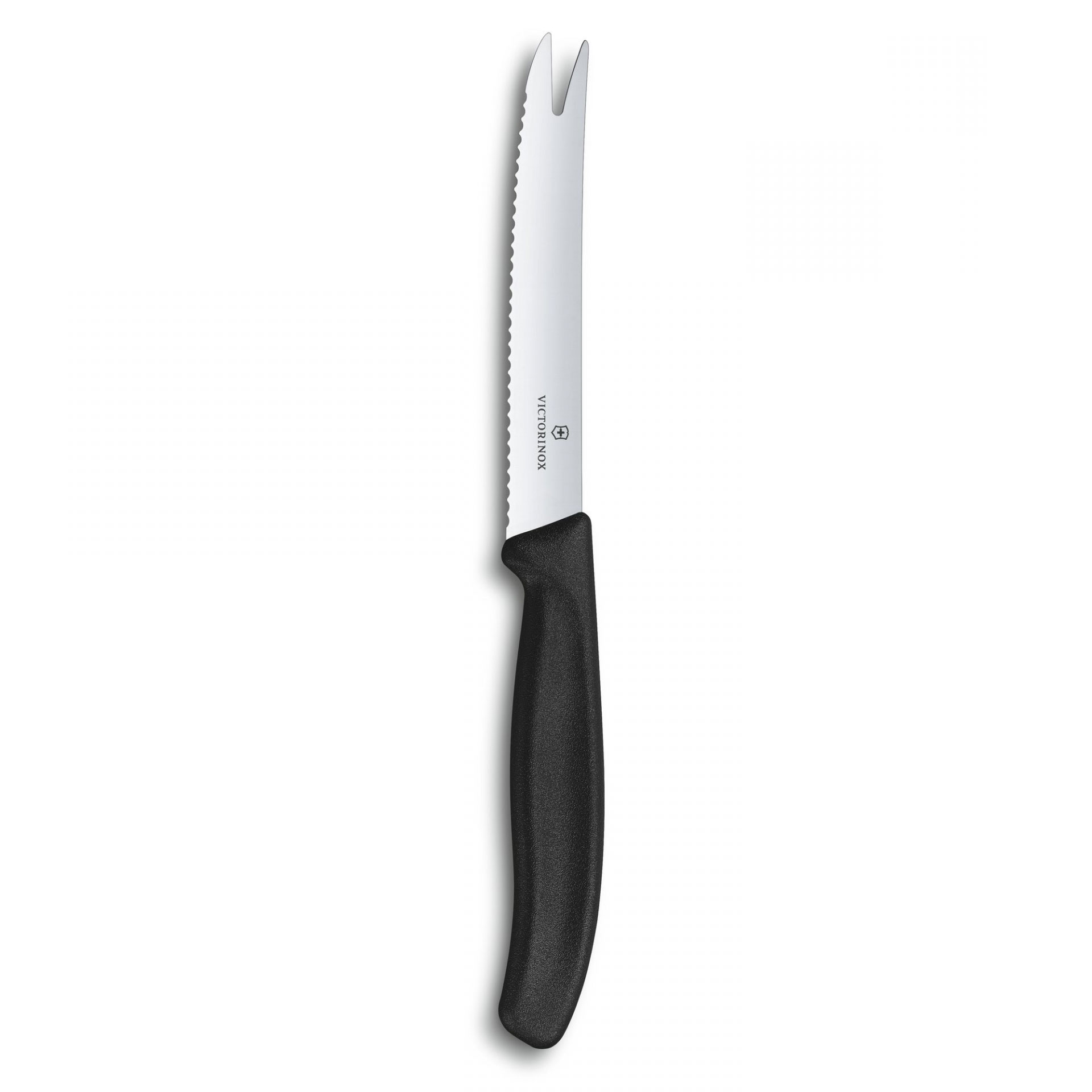 Messer mit Gabelspitze, Victorinox, Schwarz - 21,5cm