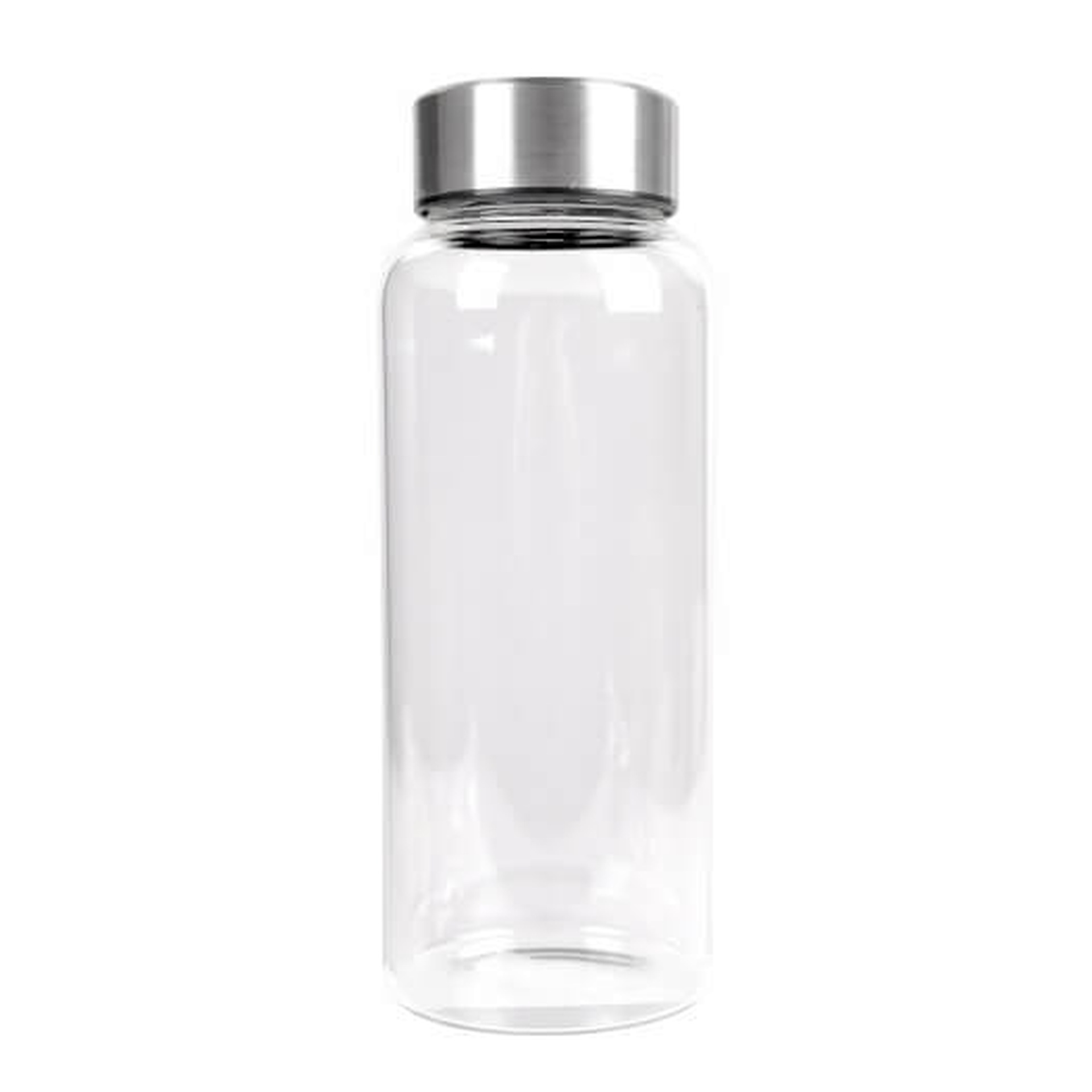 Glasflasche mit Edelstahldeckel, GINZA, "L" - 1 Liter