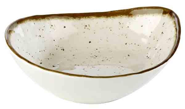 Bowl, APS Stone Art, Weiß/Braun - 600ml