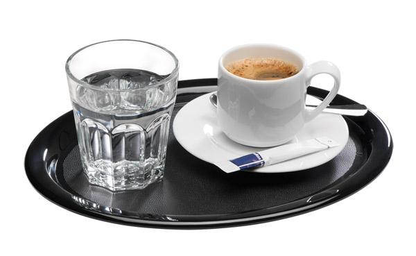 Kaffeehaus Serviertablett, APS, Schwarz - 26cm x 20cm