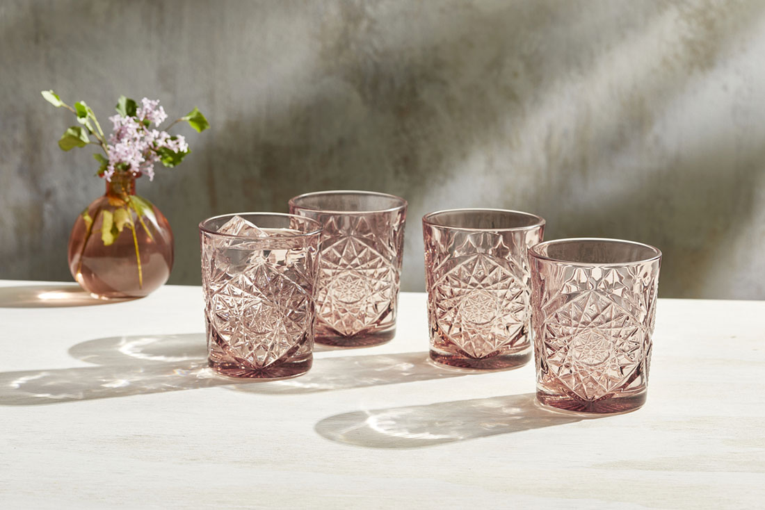 Double Old Fashioned Glas, Onis, ICON Autumn Winter, Rose- 355 ml