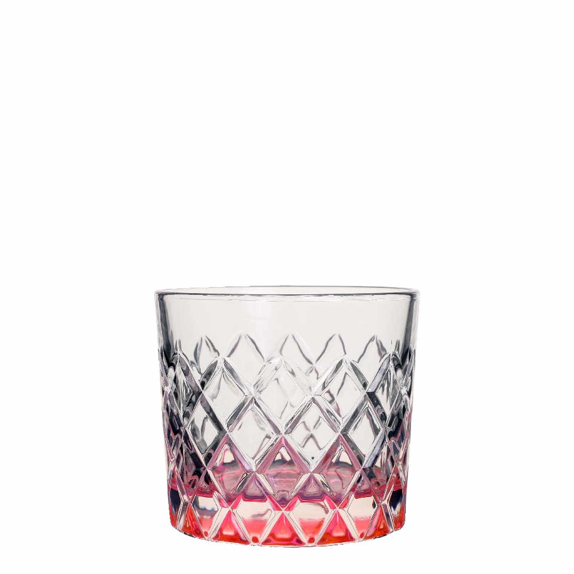 Rocks Glas / Old Fashioned Glas, APS Glass, Healey, Pink - 260 ml