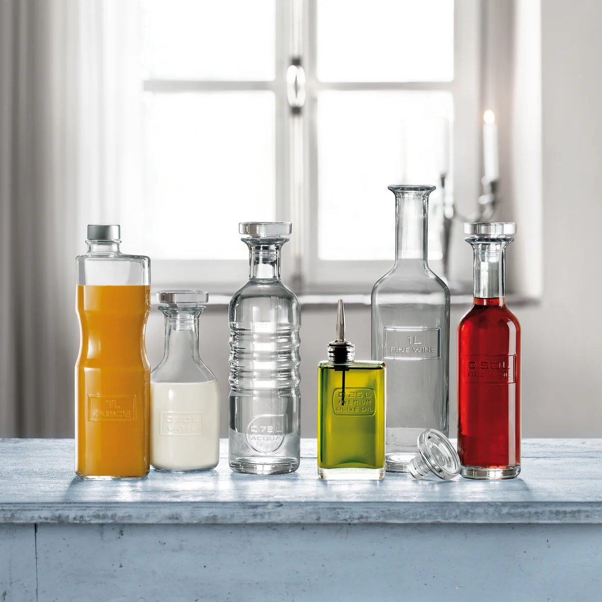 Saftflasche "Juice", Luigi Bormioli, Optima - 1 Liter