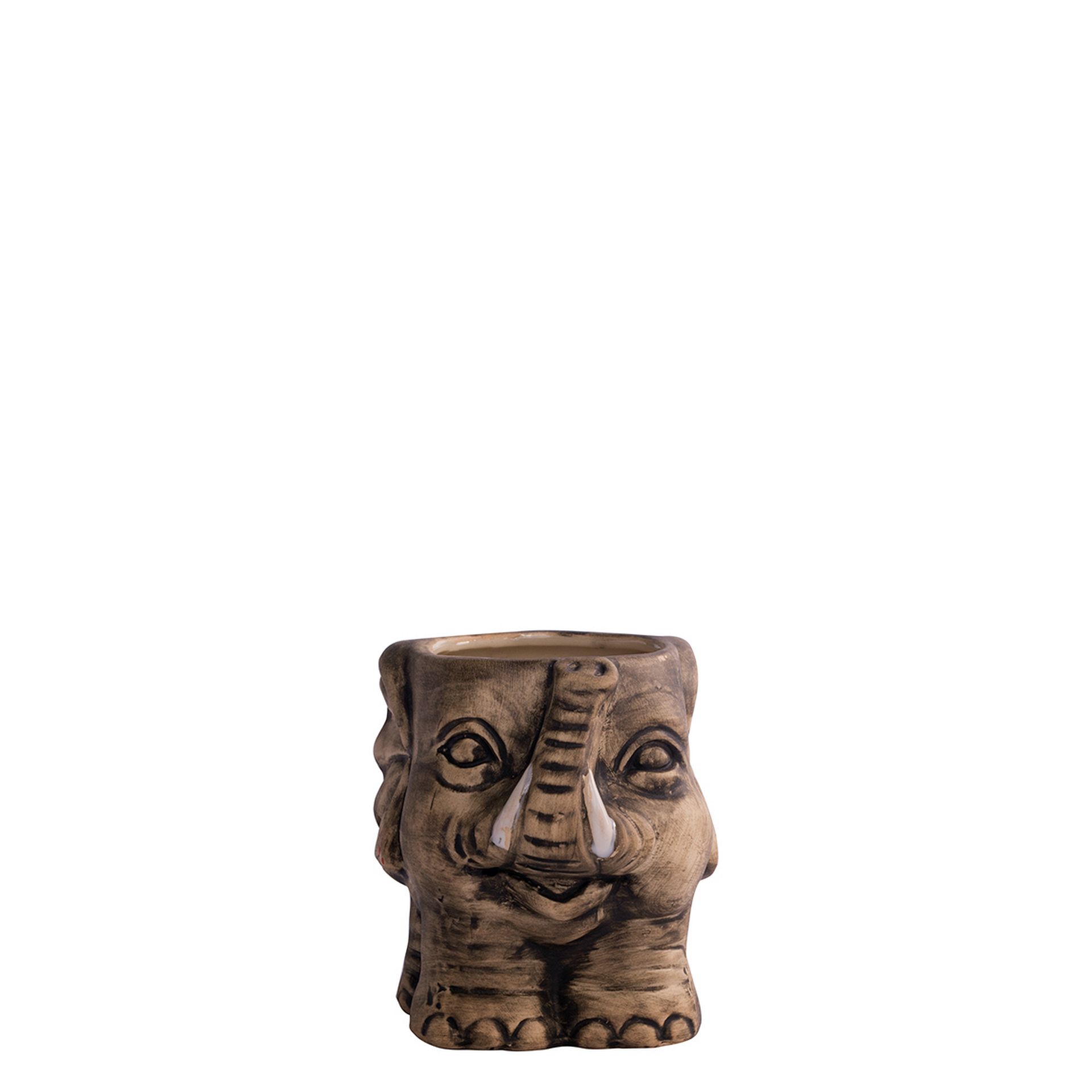 Tiki Elephant natur/matt, APS Tiki, Porzellan, Grau - 350 ml