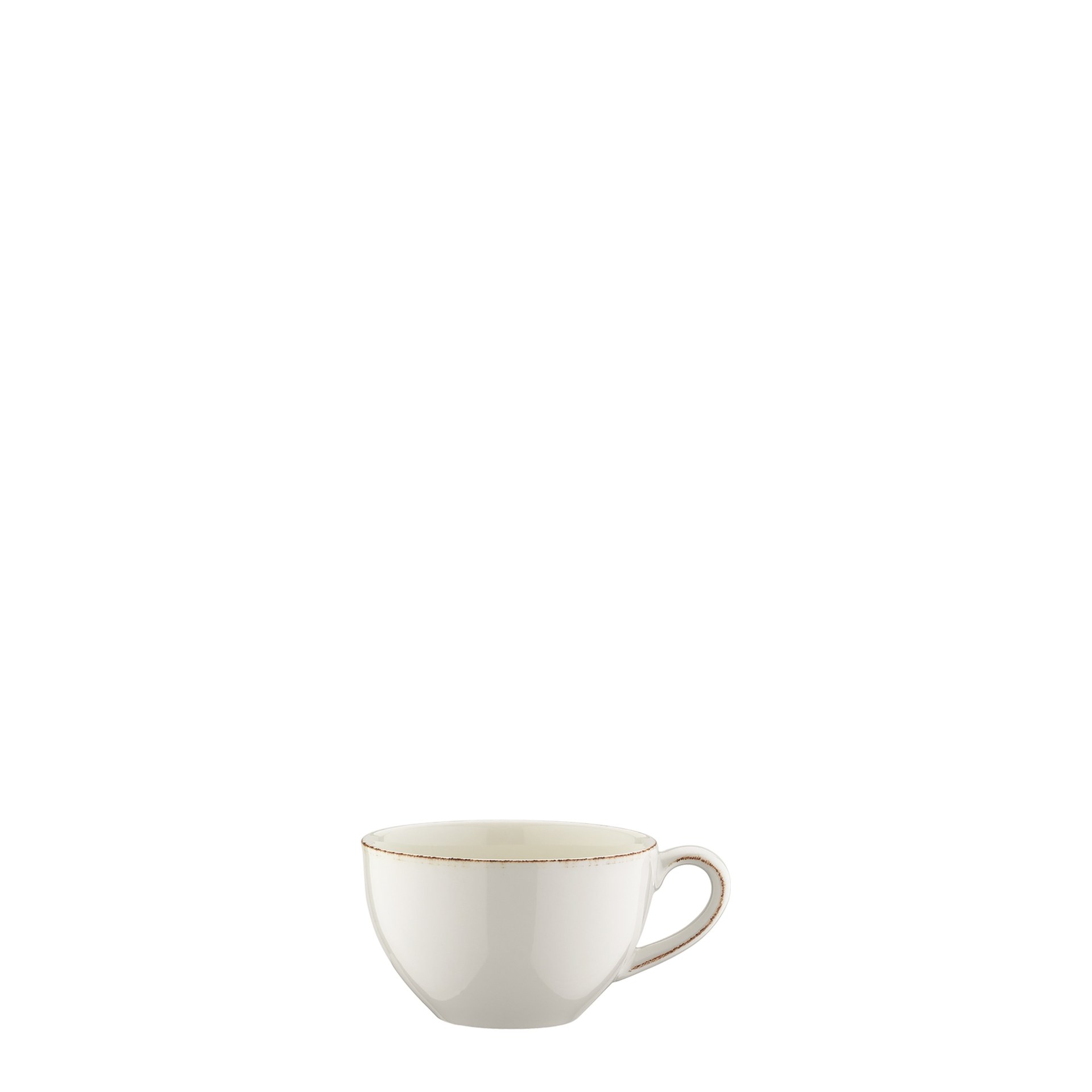 Milchkaffeetasse, Bonna, Retro Tawny, Creme - 350 ml