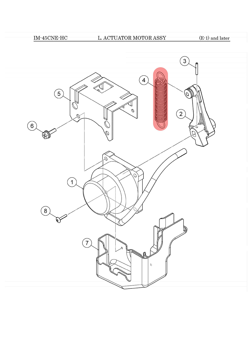 Feder für Wasserplatte, Hoshizaki, IM-45