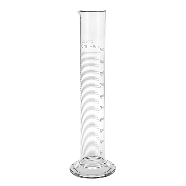 Standzylinder/ Messzylinder aus Glas - 500ml