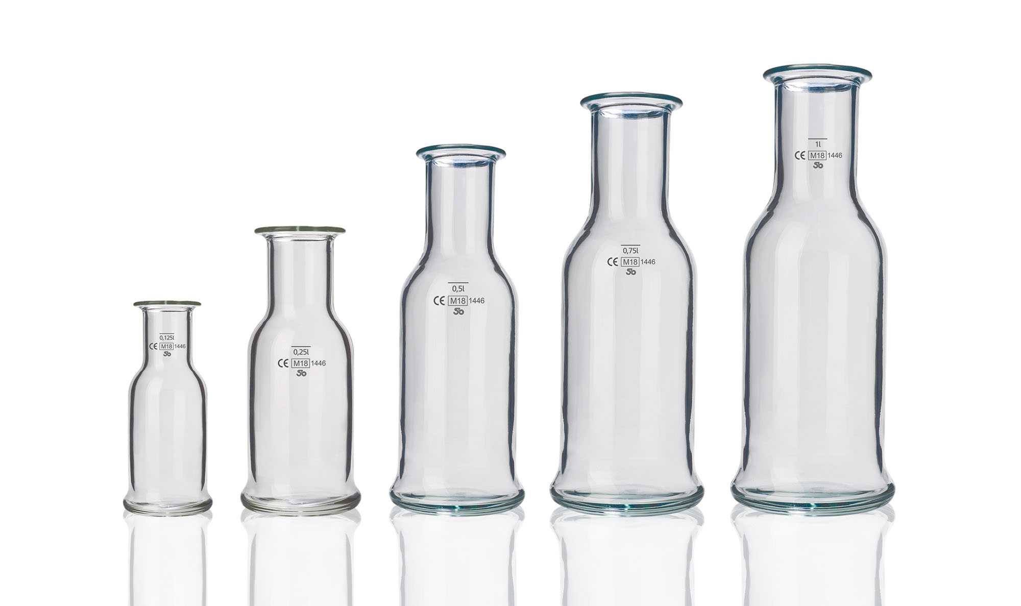 Karaffe / Glaskaraffe, Stölzle, Purity - Eichstrich: 0,75 l