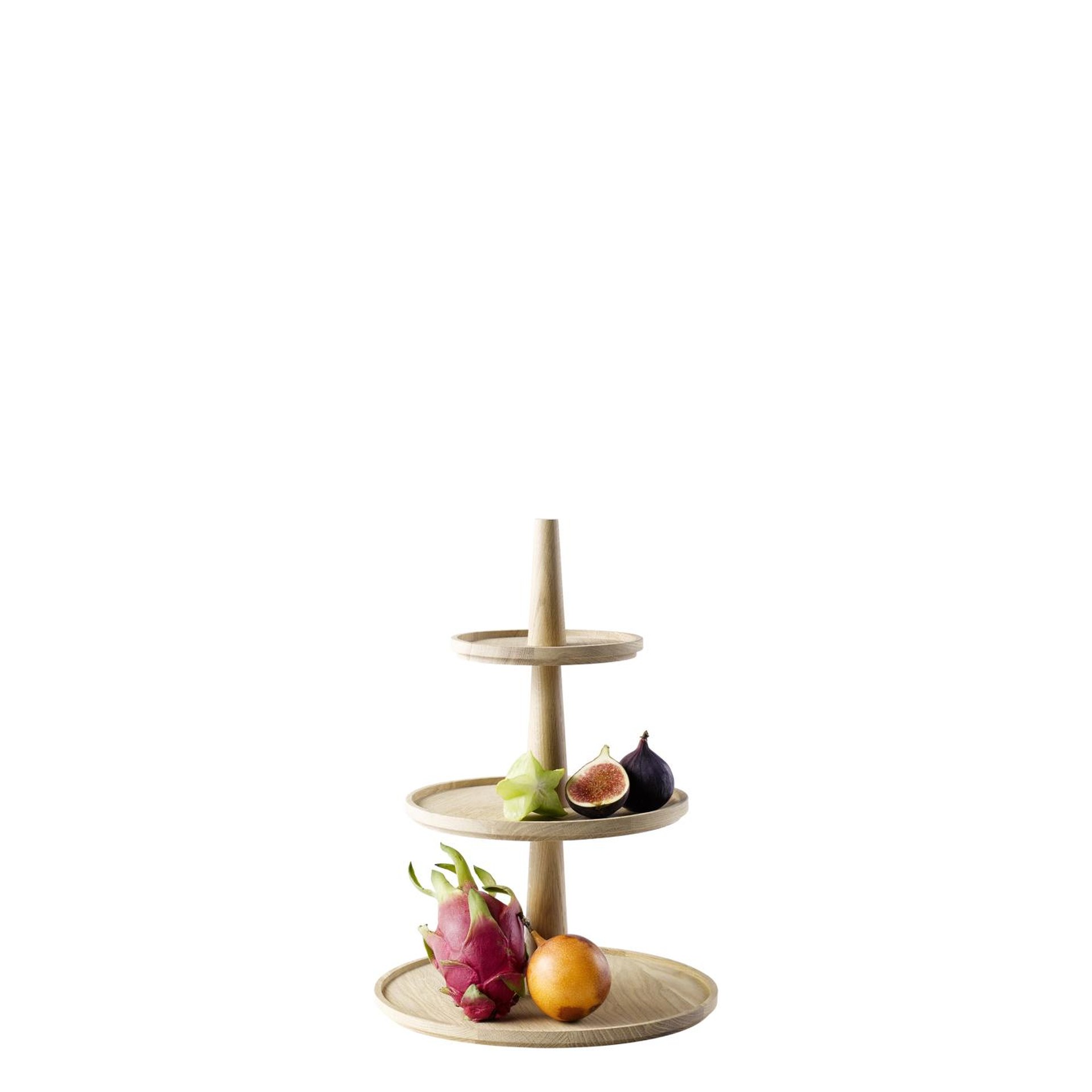Etagère, 3-stufig, APS, VALO, Eichenholz - Ø 30 cm | H 42 cm