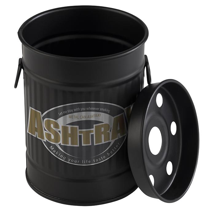 Windaschenbecher, APS, Metall verzinkt, Schwarz - Ø 8,5 cm