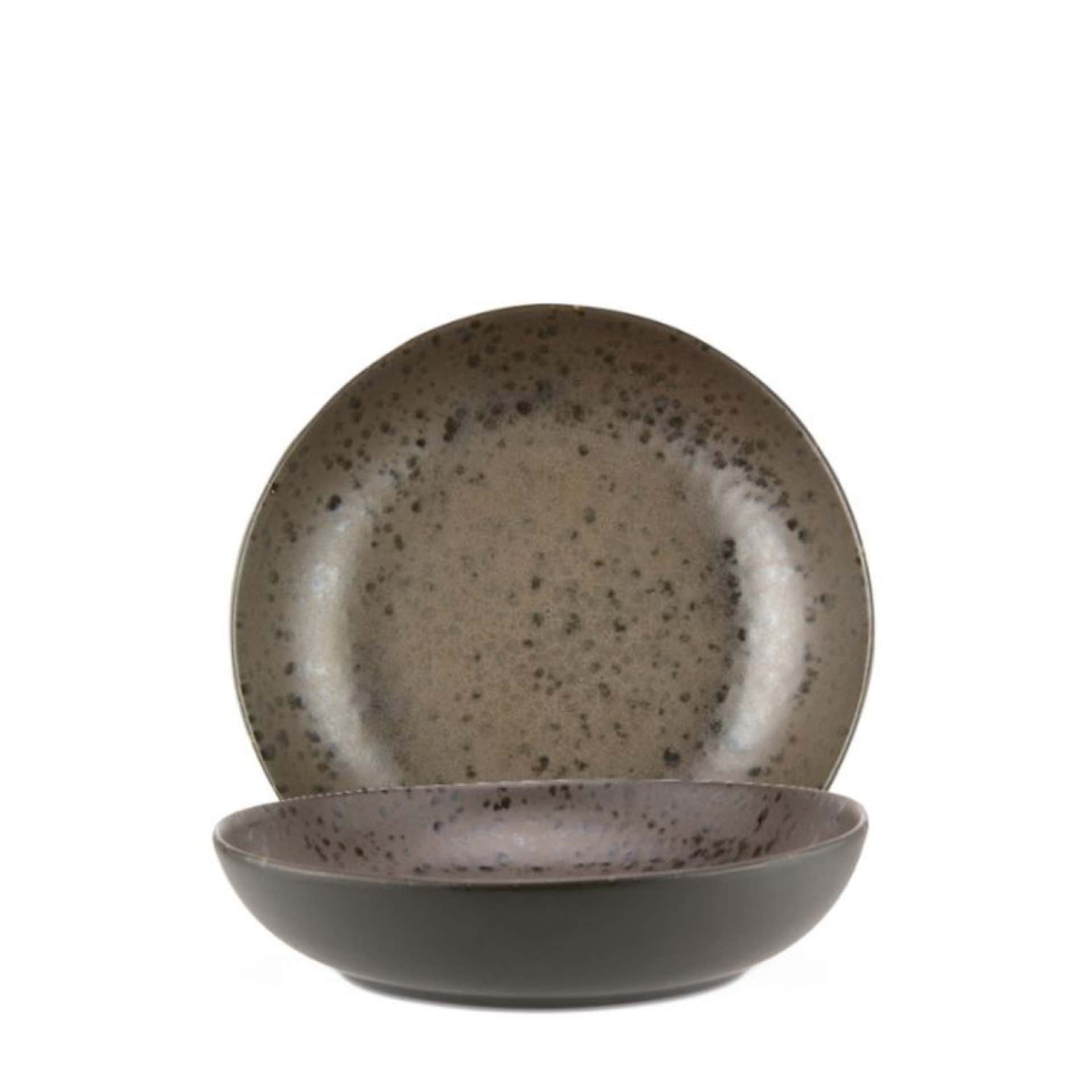 Schale, Le Coq Porcelain, Phobos Braun - Ø 28 cm | H 6,5 cm