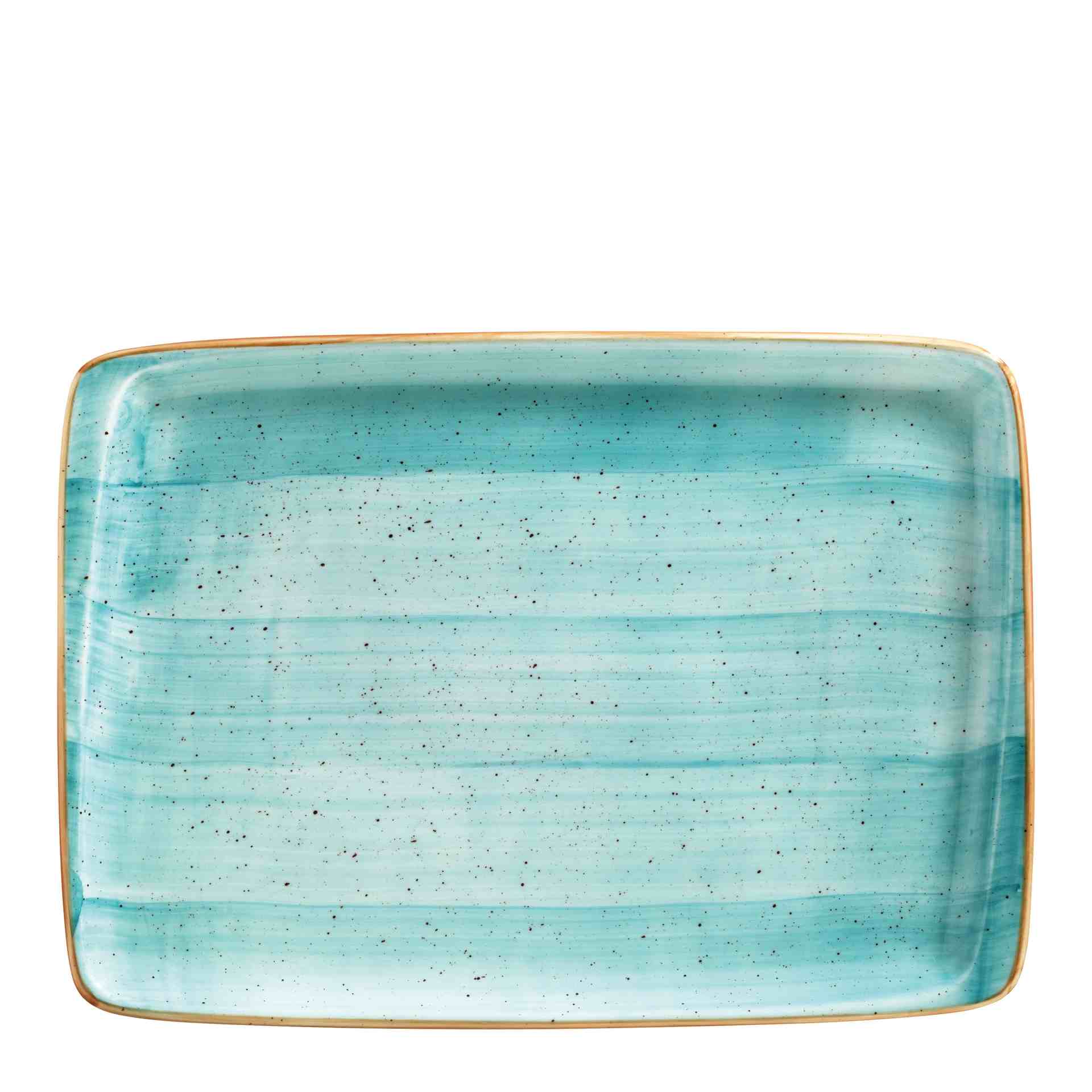 Servierplatte "Moove", Bonna, Aura Aqua, Türkis - 36 x 25,4 cm