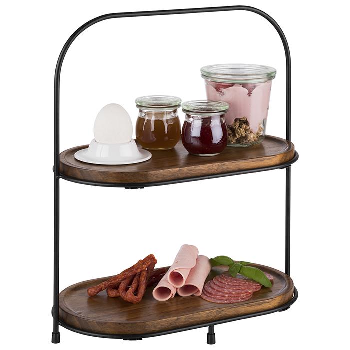 Etagère, 2-stufig, APS, Allrounder - 5 teiliges Set