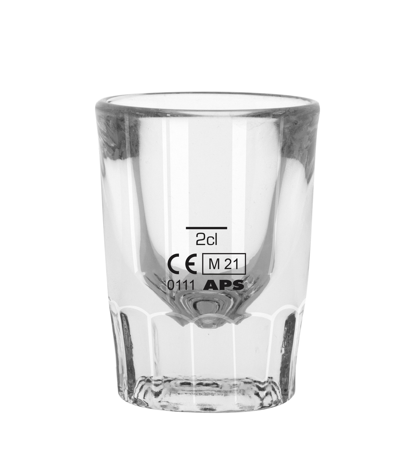 Shotglas, Libbey, Whiskey Pressed - Eichstrich: 2cl