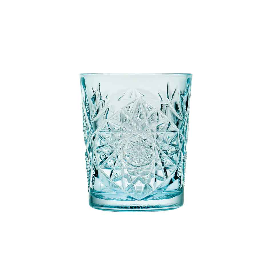 Double Old Fashioned Glas, Libbey, Hobstar, Himmelblau - 355ml