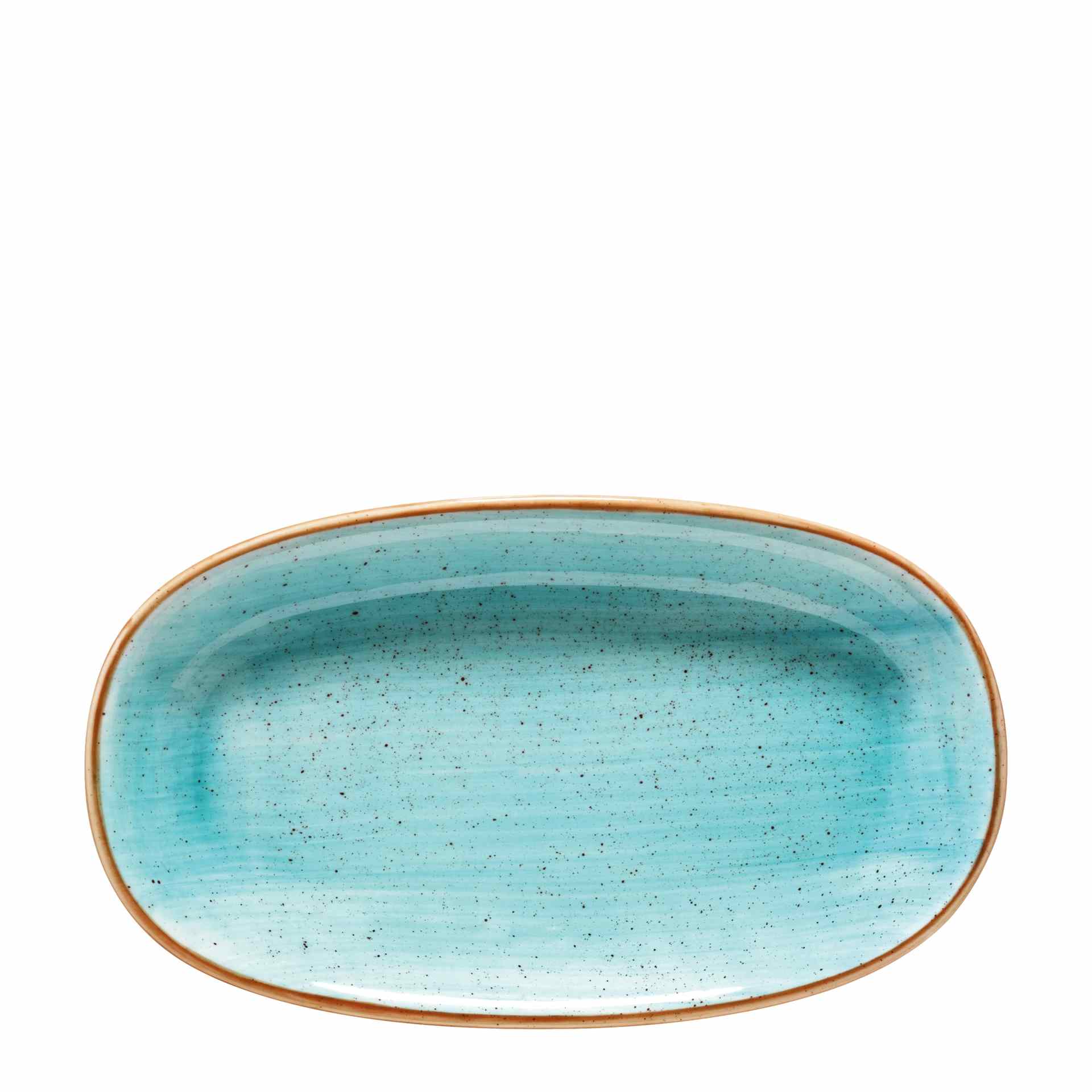 Servierplatte "Gourmet", Bonna, Aura Aqua, Türkis - 34 x 19 cm