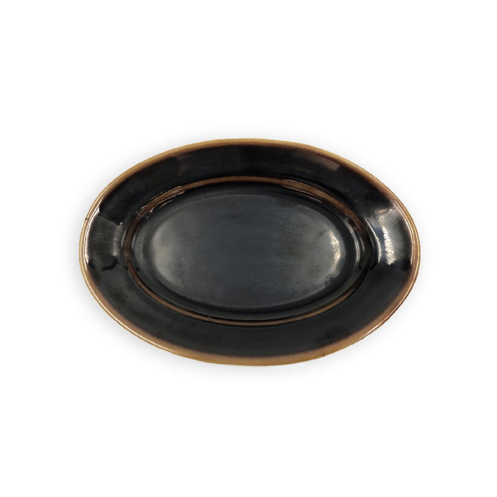 Servier Platte oval, Pillivuyt Bronze - 22,5x15,5cm