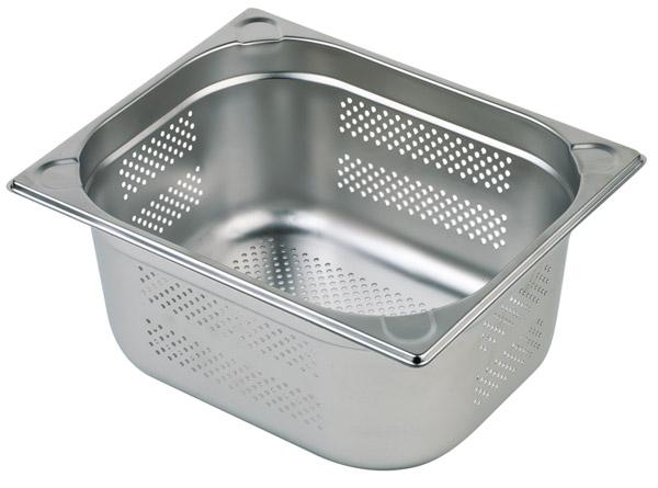 GN 1/2-100 perforiert, APS, Edelstahl, Silber - 6,5 Liter