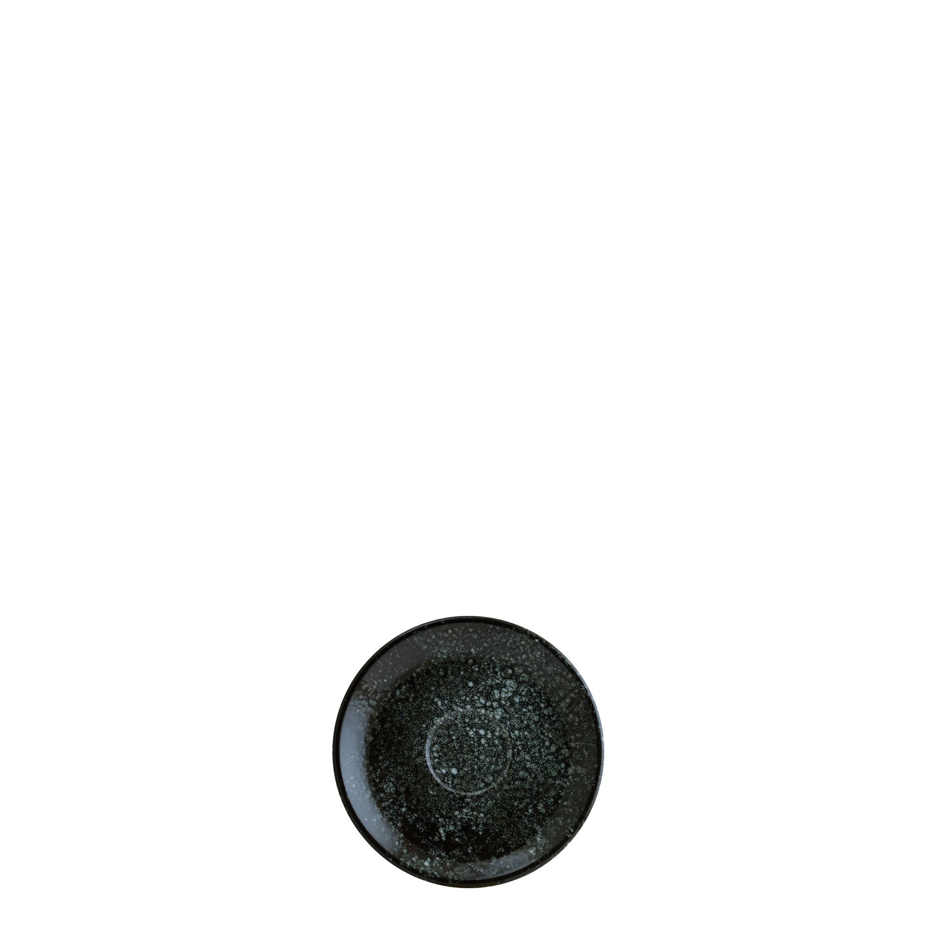 Espresso-Untertasse, Bonna, Cosmos Black, Schwarz - Ø 12 cm