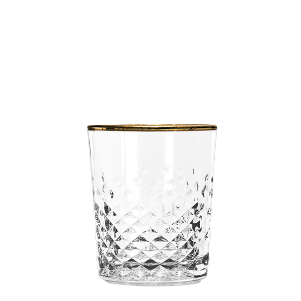 Double Old Fashioned Glas mit Goldrand, Libbey Carats - 355ml
