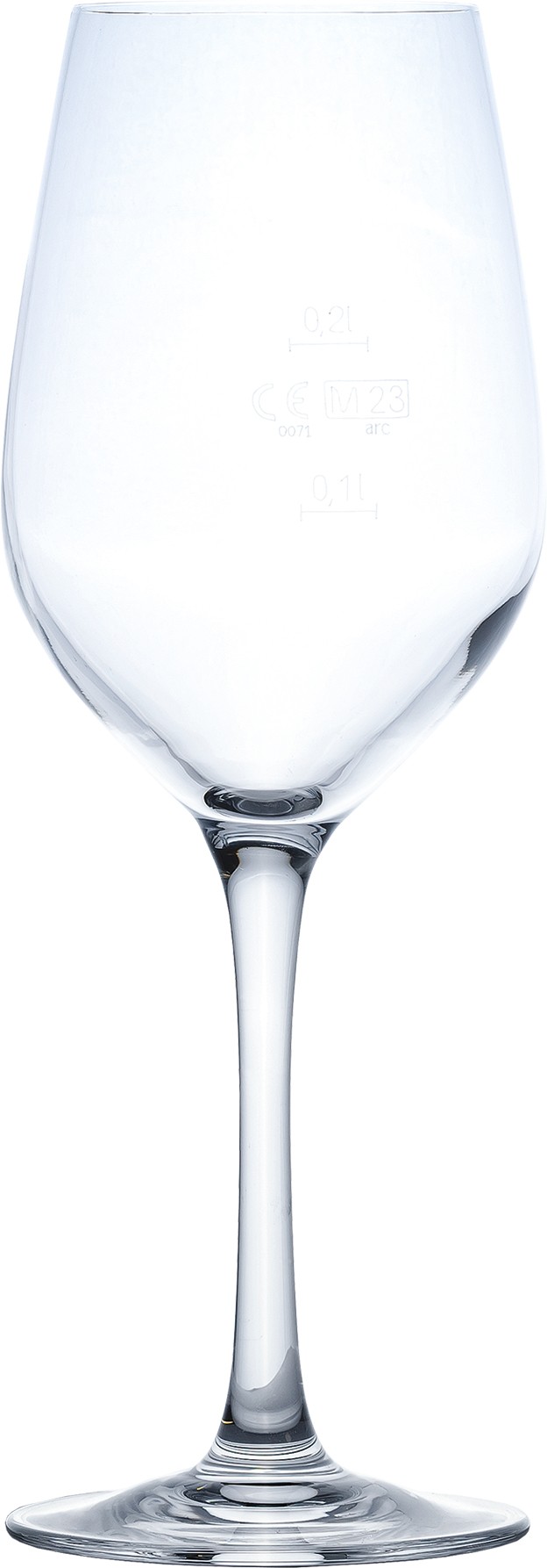 Weinglas, Arcoroc, Mineral, 18 Stück - Eichstrich: 0,1 l & 0,2 l