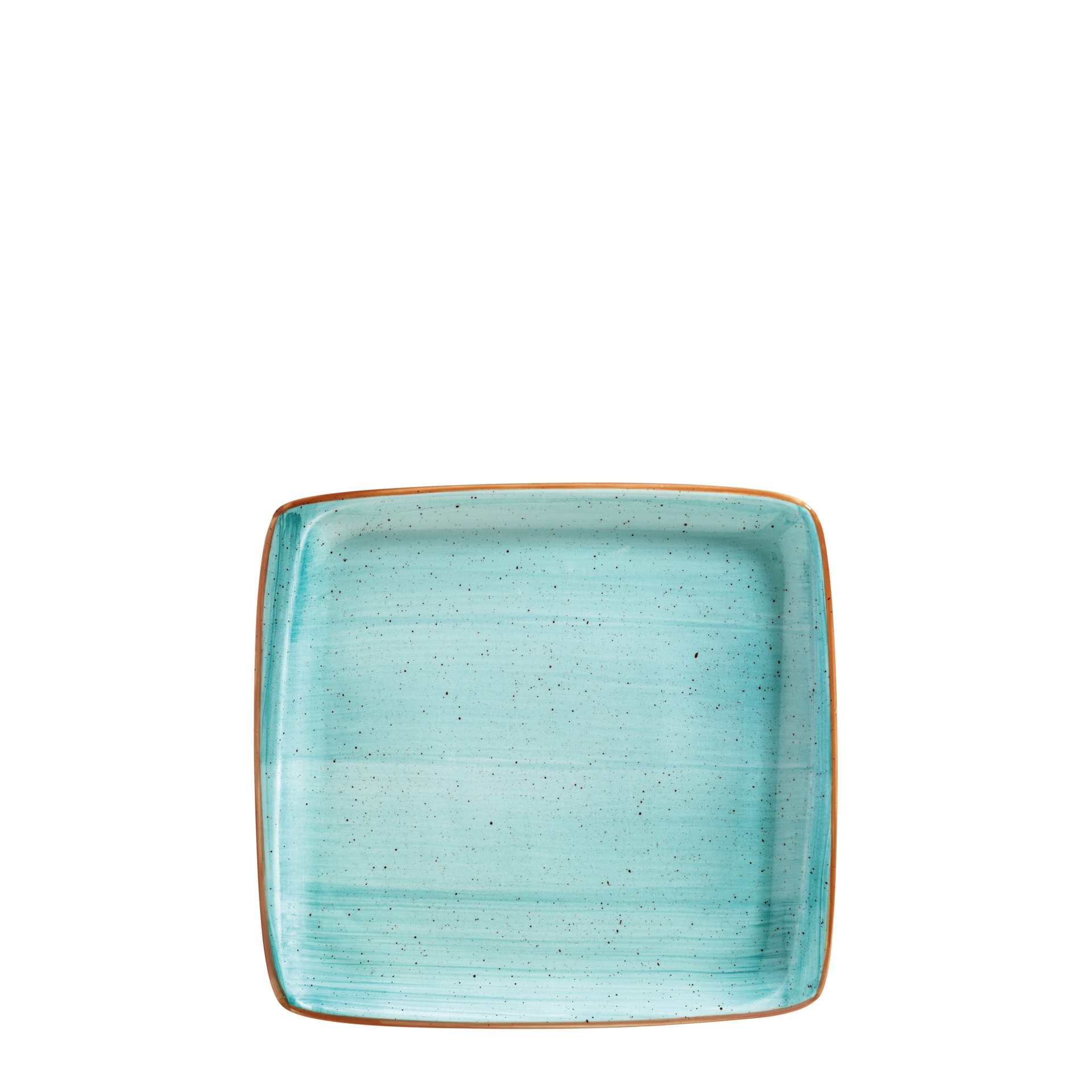 Servierplatte "Moove", Bonna, Aura Aqua, Türkis - 21,5 x 20 cm