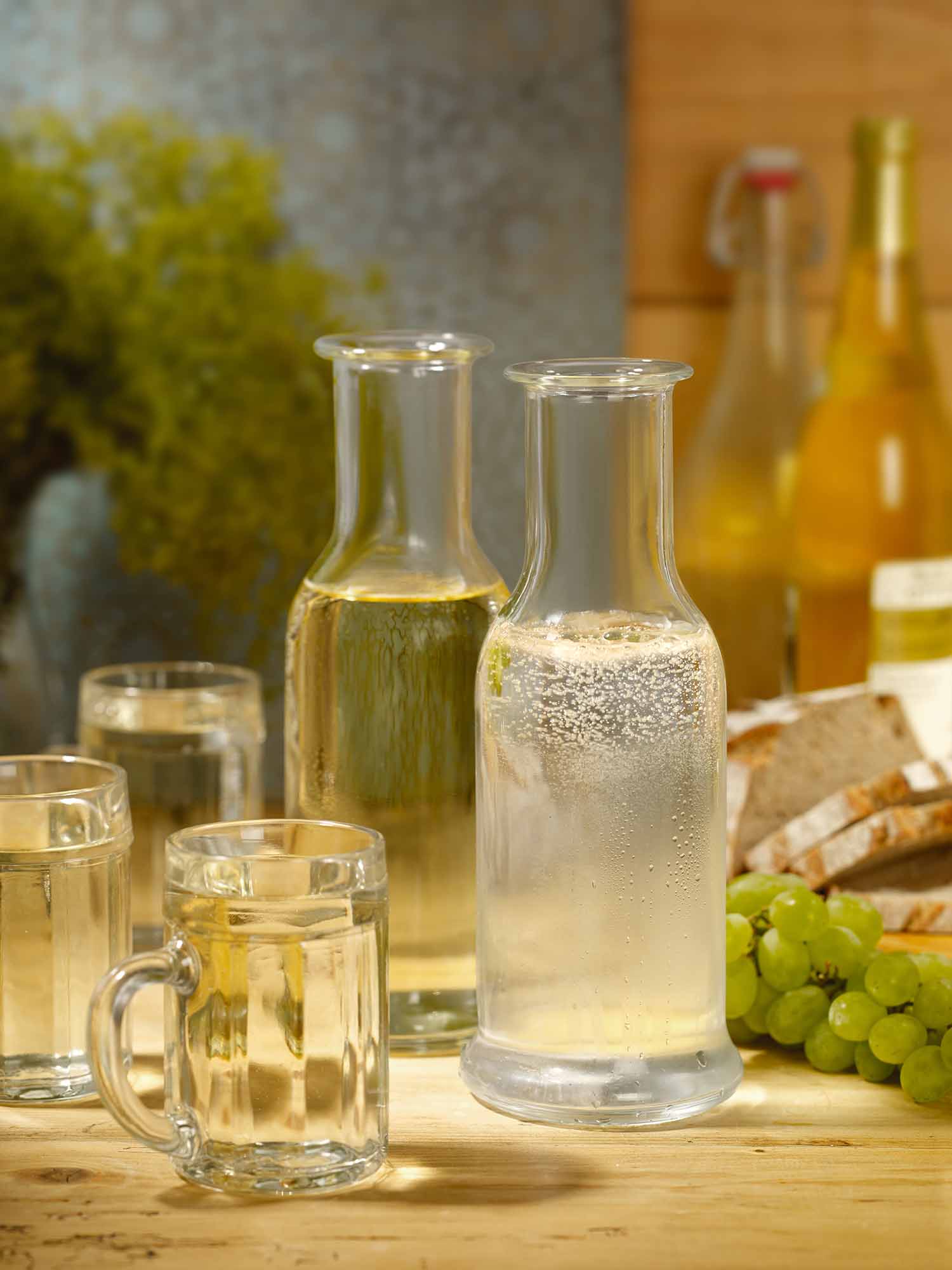 Karaffe / Glaskaraffe, Stölzle, Purity - Eichstrich: 1,0 l