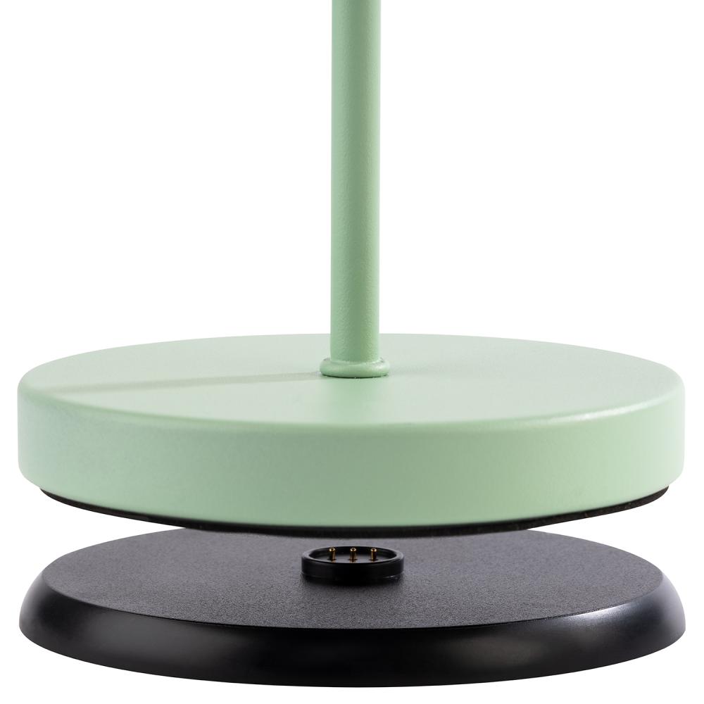 Akku LED-Tischlampe, APS, Merle, Grün - 30,5cm