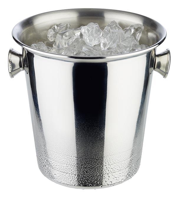 Mini Flaschenkühler / Eiseimer, Edelstahl - Ø 13 cm | 1 Liter