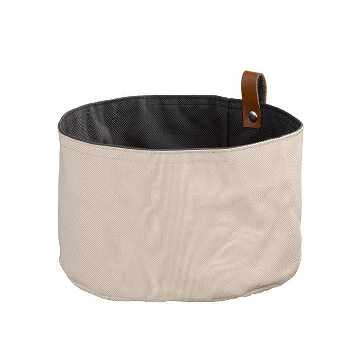 Brottasche, APS, Tetron, beige/dunkelgrau - Ø20cm