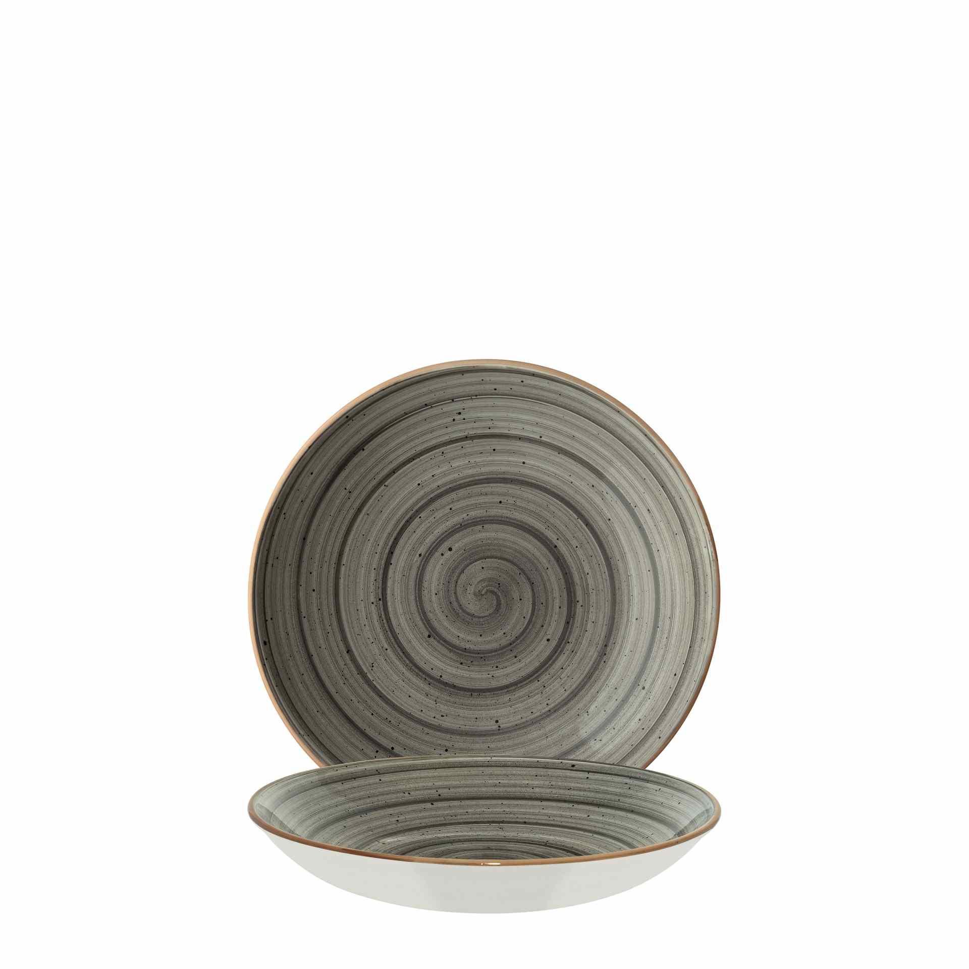 Teller tief, Bonna, Aura Space, Grau - Ø 23 cm | 1 Liter
