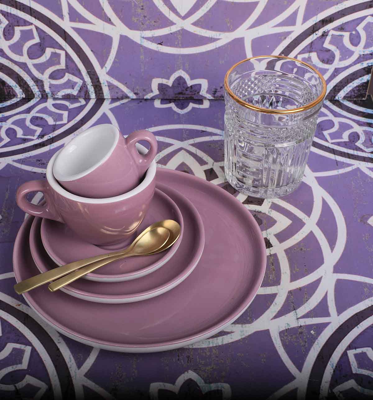Dessertteller, APS Porcelain, Colored Line Lila - Ø 20,6 cm