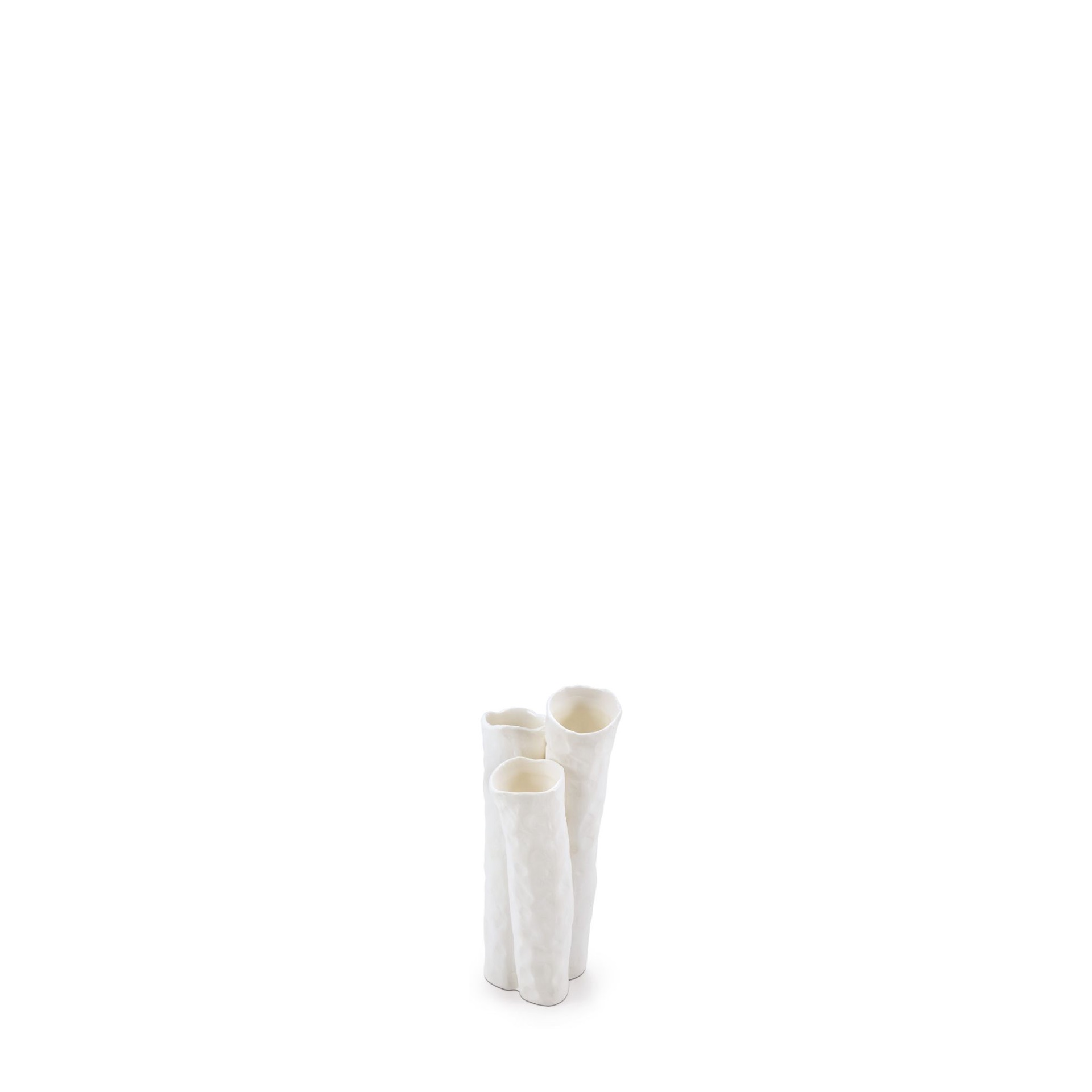 Grissini 3er Halter, Le Coq Porcelain, Aphros, Weiß - H 15 cm