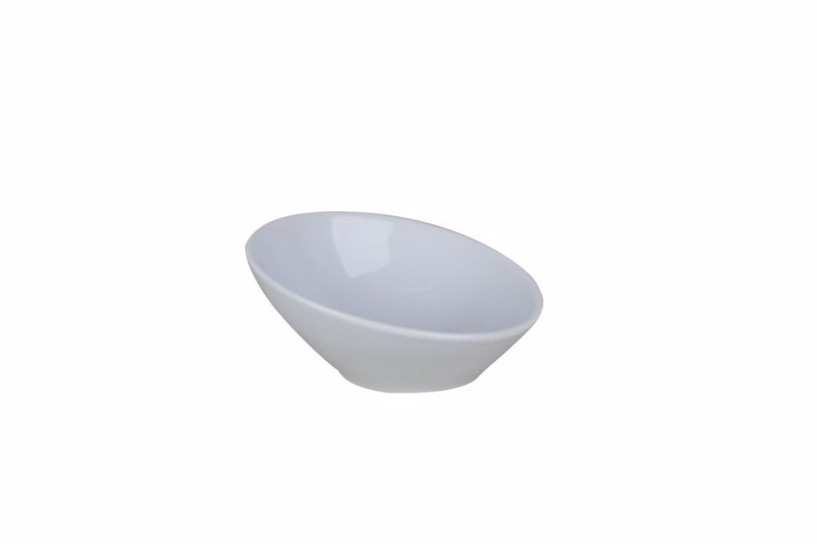 Dipschale schräg, APS Porcelain, Basics White - Ø 10 cm | 55 ml