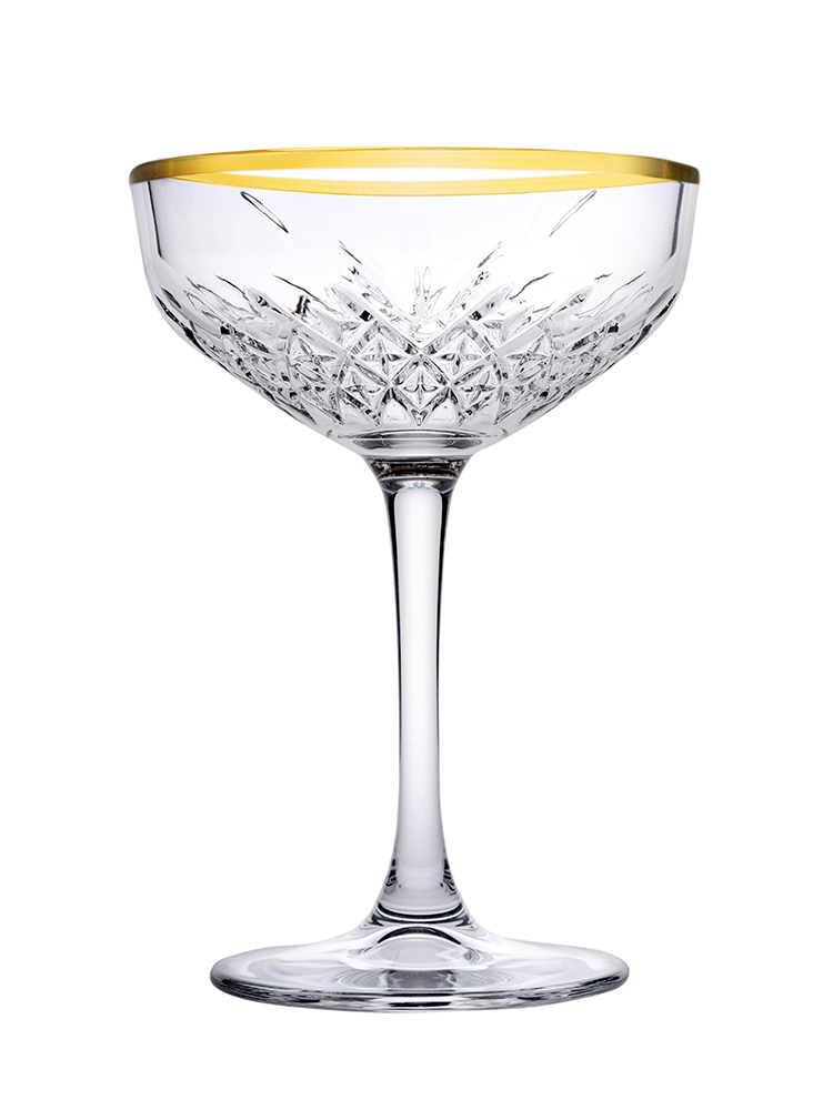 Cocktailglas mit Goldrand, Pasabahce, Timeless - 270ml