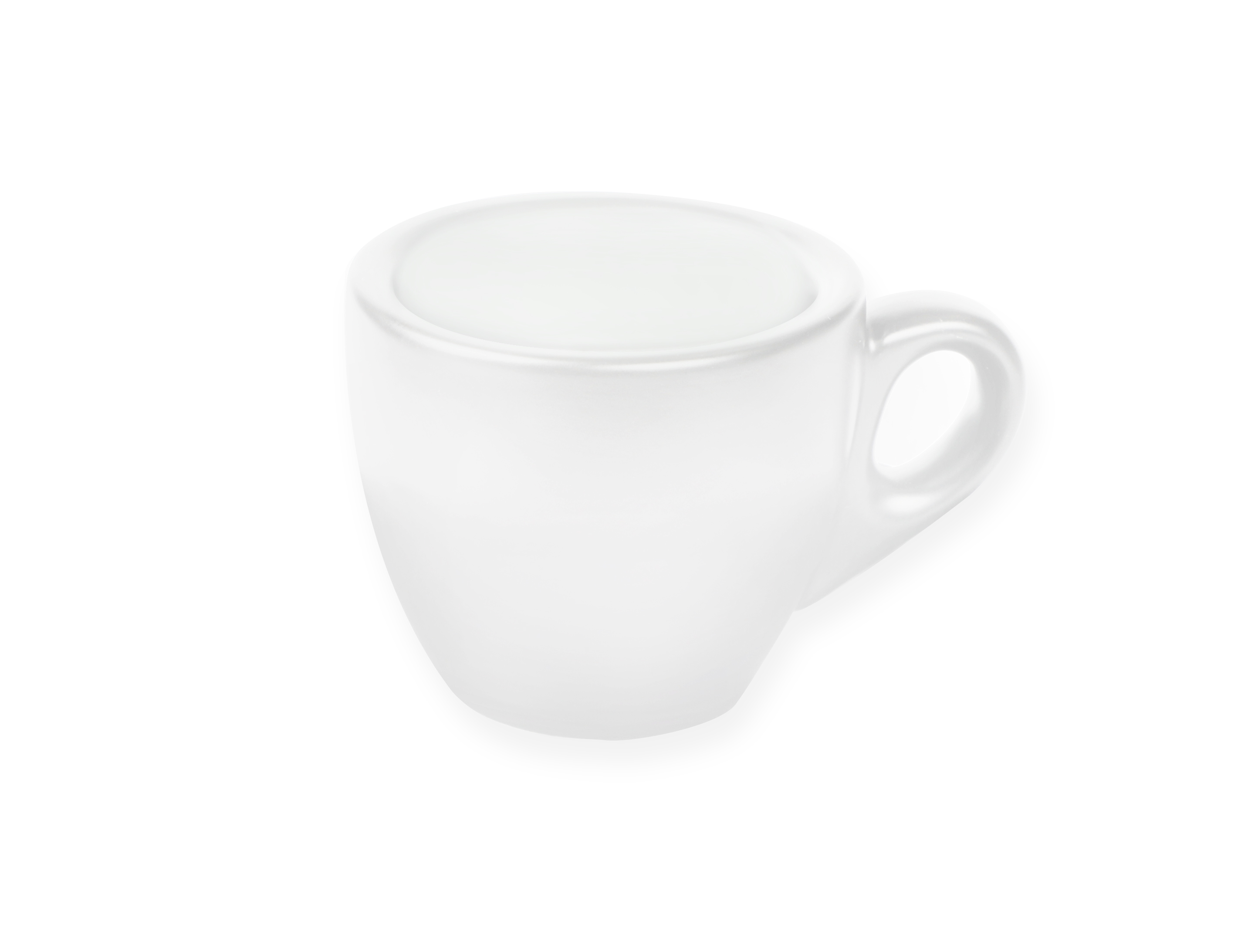 Espressotasse mit Untertasse im 6 er Set, Modern Coffee WHITE
