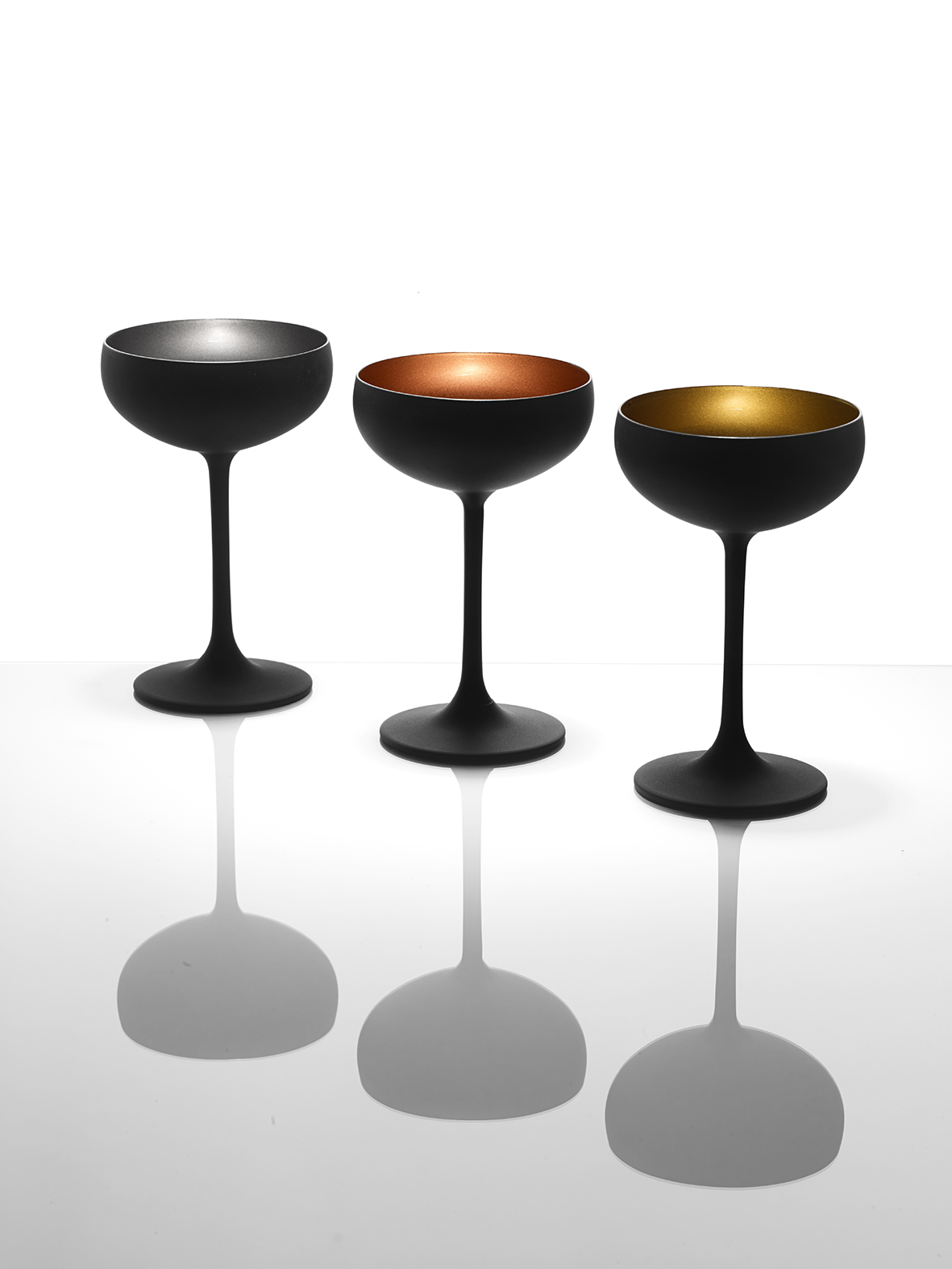 Sektschale, Stölzle, Elements, Schwarz/Bronze - 230 ml