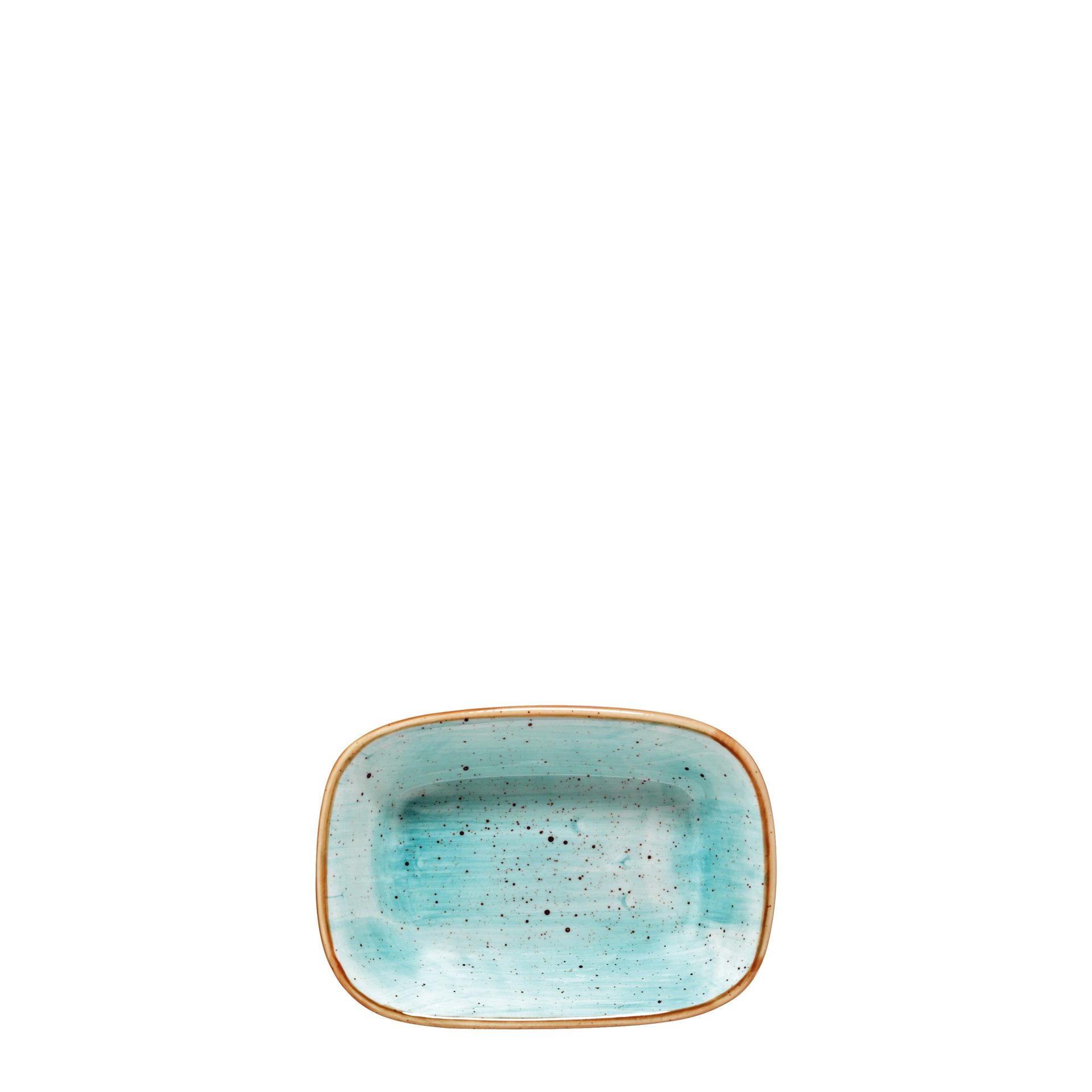 Rechteckschale "Gourmet", Bonna, Aura Aqua, Türkis - 17 x 11,7 cm