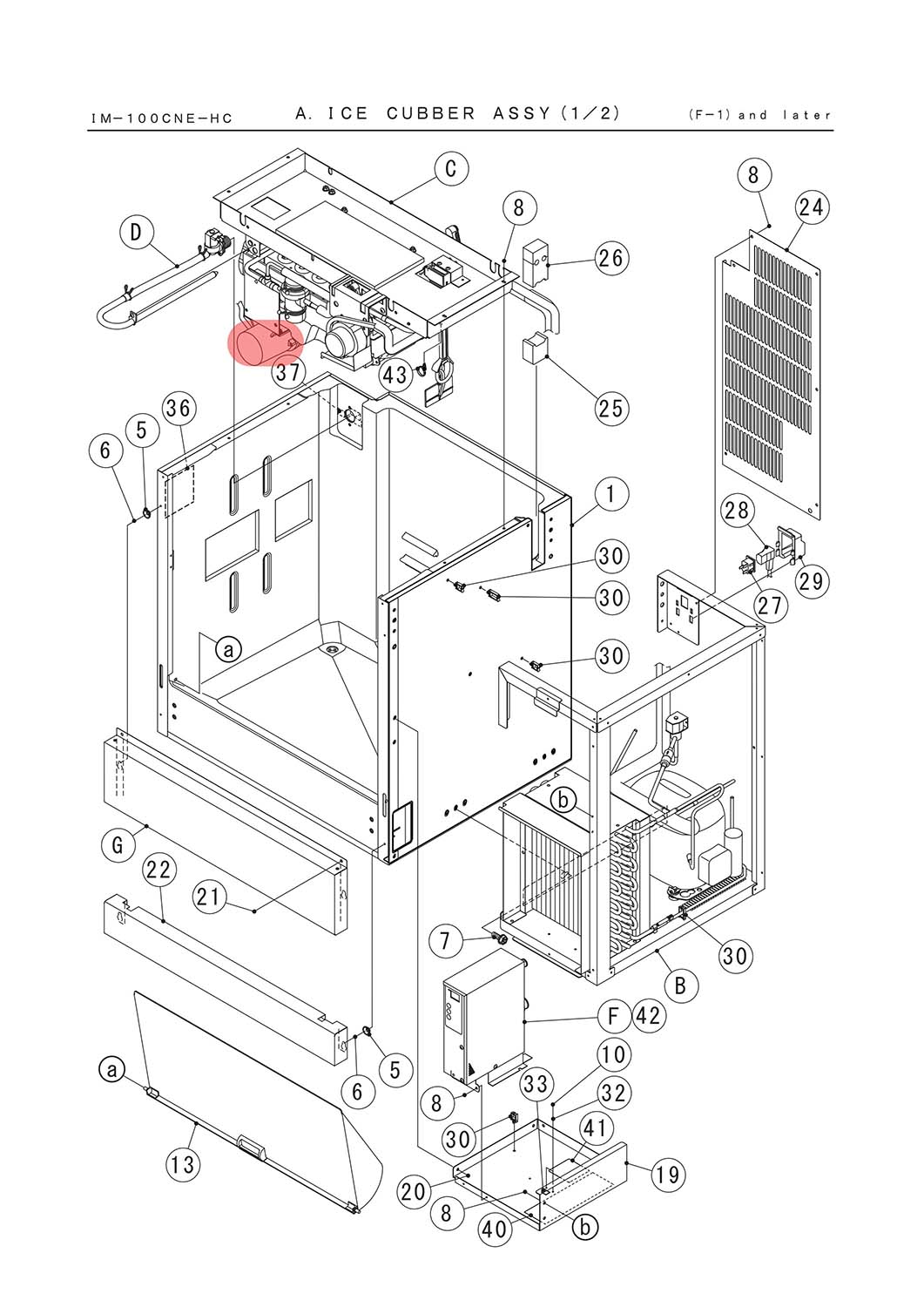 Wasserpumpe, Hoshizaki, IM-100/IM-130/IM-240