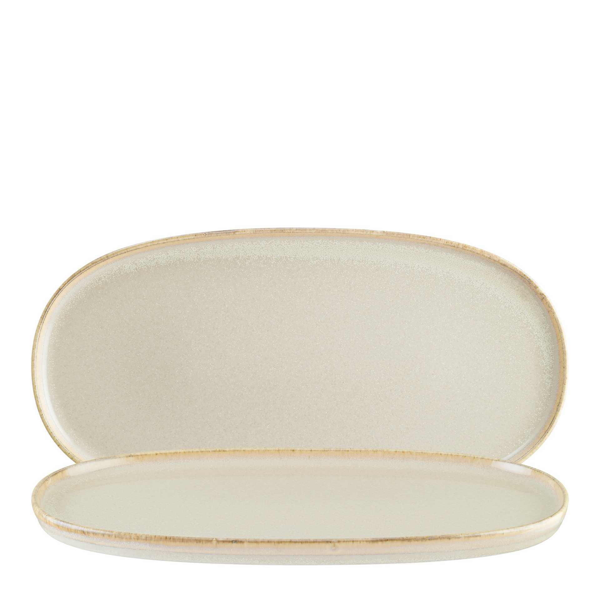 Servierplatte Oval, Bonna, Sand, Beige - 34 x 23 cm