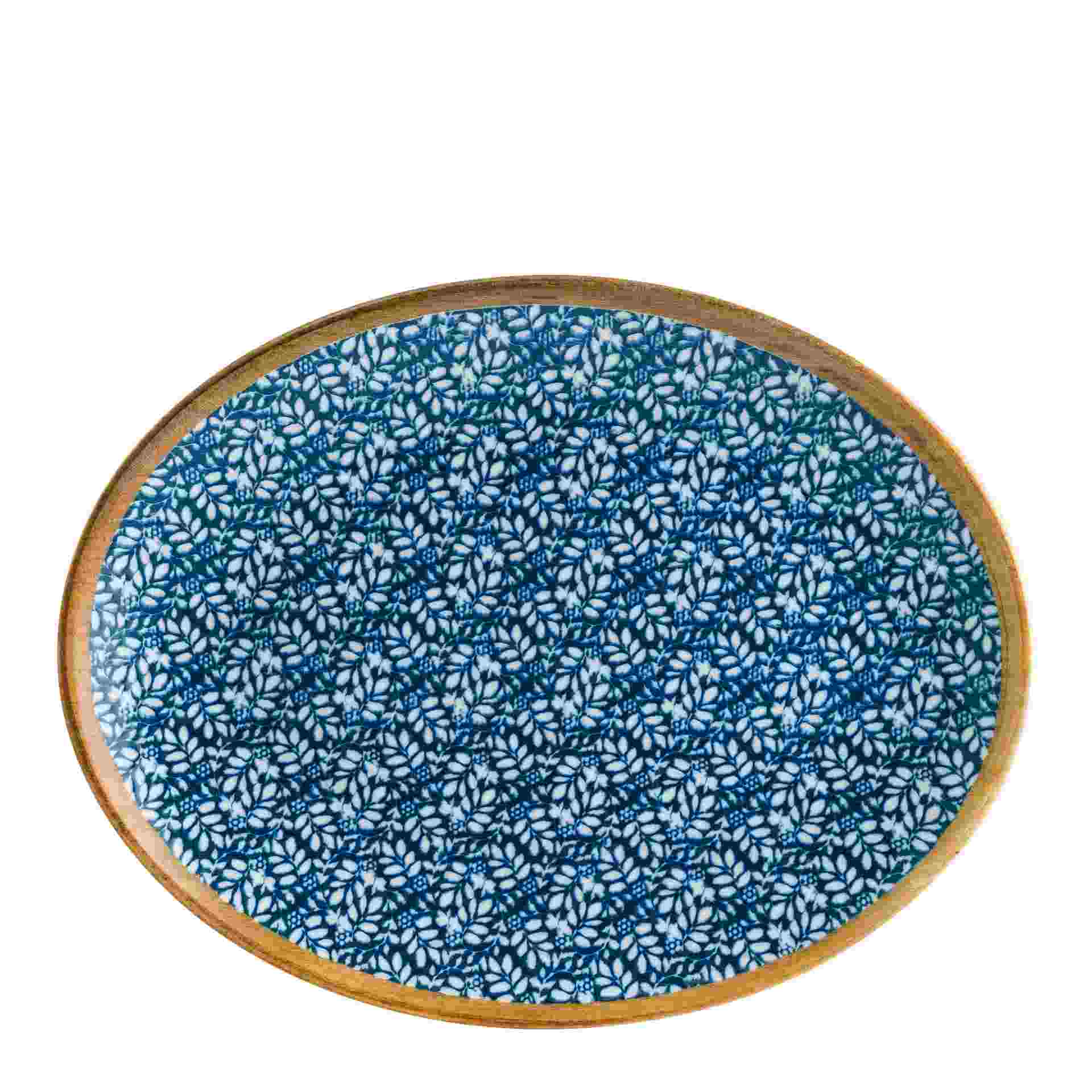 Servierplatte Oval "Moove", Bonna, Lupin, Blau - 36 x 28 cm