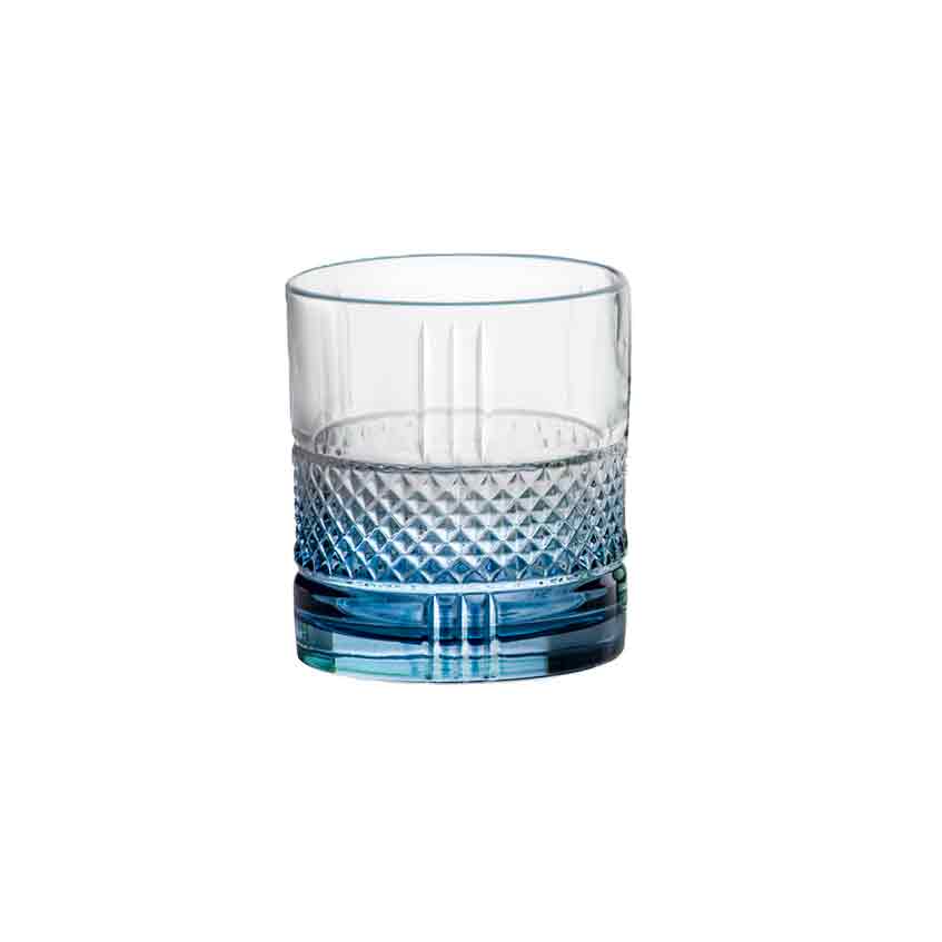 Double Old Fashioned Glas, RCR, Jackie, Blau - 336ml