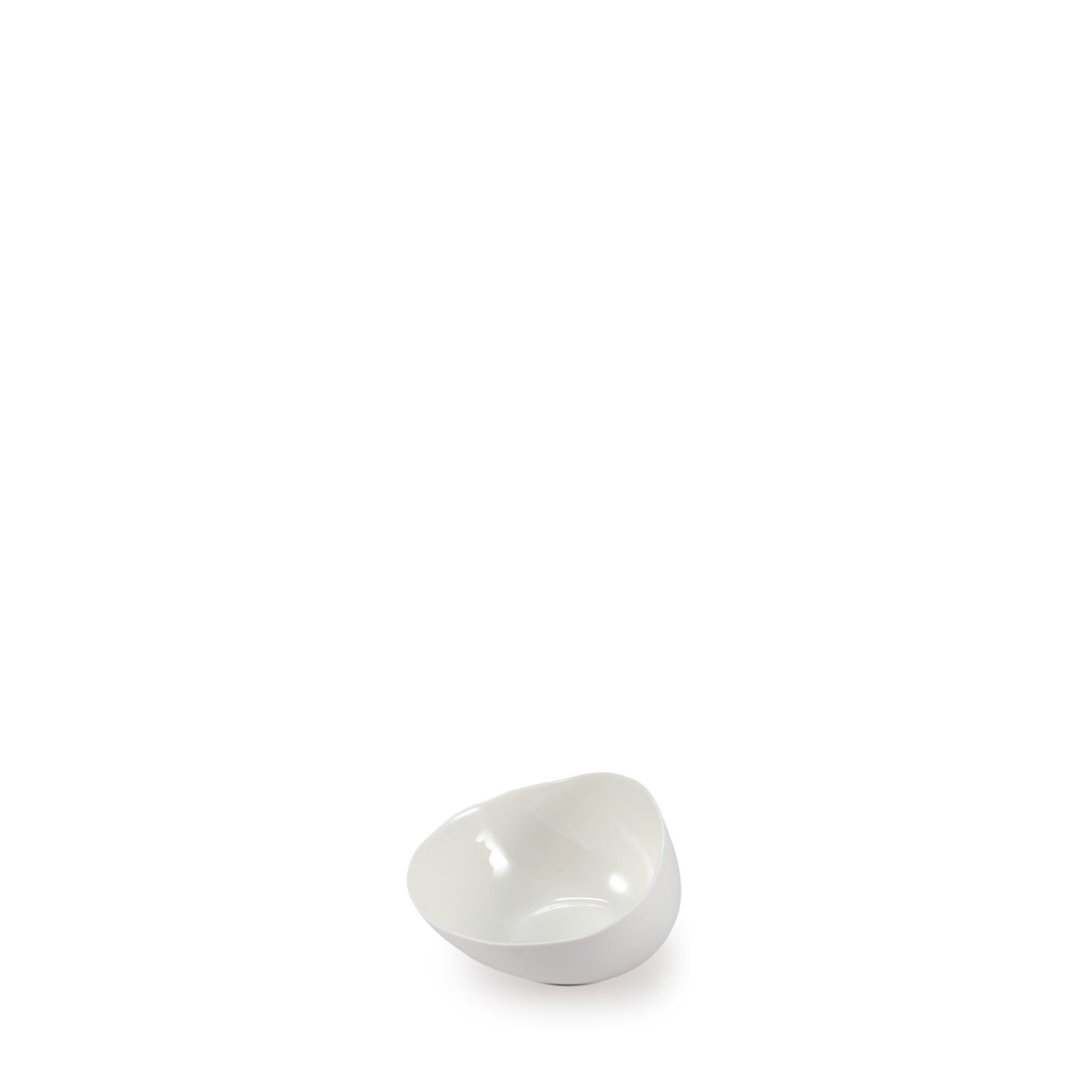 Schale schräg, Le Coq Porcelain, Aphros, Weiß - 12,5 x 12,5 cm