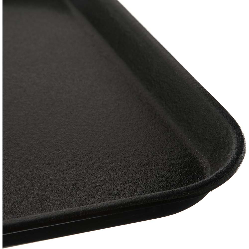 Serviertablett/ Essenstablett, Carlisle, Schwarz - 55,8 x 40,64cm