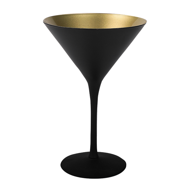 Cocktailschale, Stölzle, Elements, Schwarz/Gold - 240ml