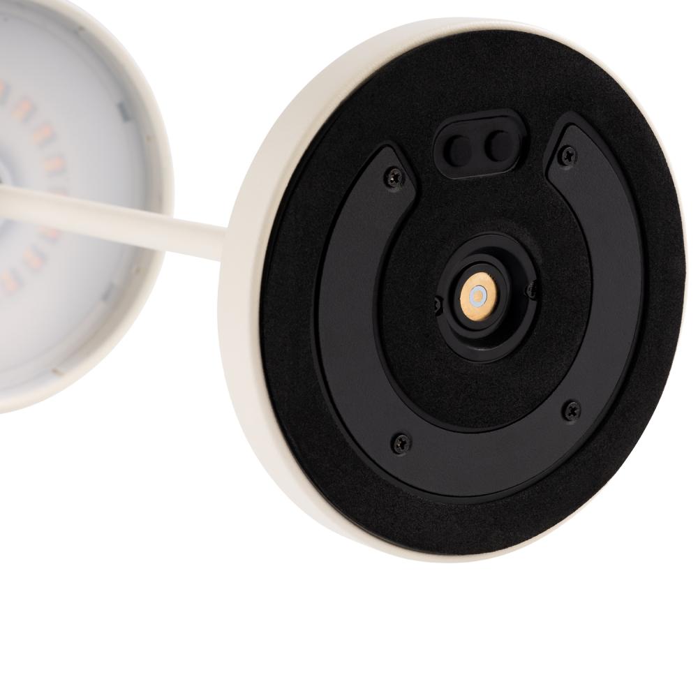 Akku LED-Tischlampe, APS, Merle, Weiß - 30,5cm