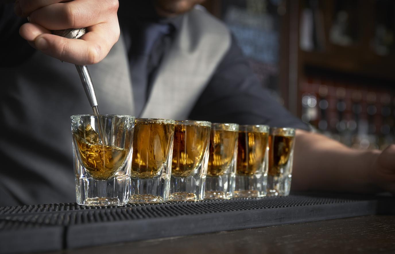 Shotglas / Schnapsglas, Onis - Eichstrich: 2 cl & 4 cl